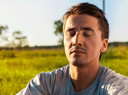 Danish Man Meditating